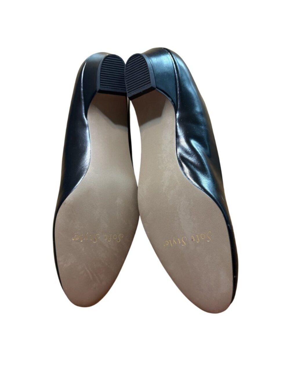 Style Soft Hush Puppy Black Low-Heel Women’s Slip-On Dress 9N - Picture 7 of 10
